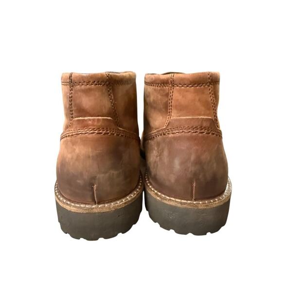 ECCO Jamestown Mid Chukka Boot Brown Leather EUC Men size 46 US 12 main image 4